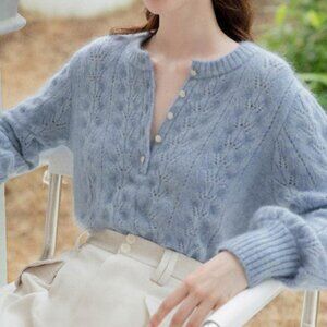 Ivory Mohair Sweater by Petite Studio